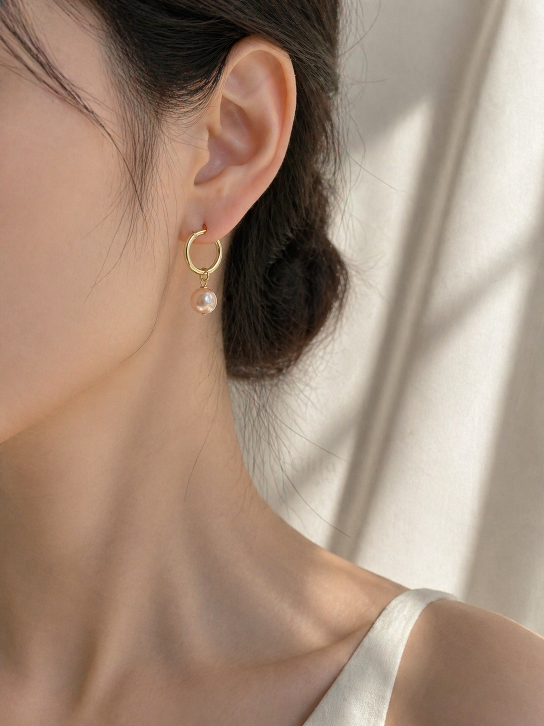 Convertible Pearl Hoop Earrings|3 Ways to Wear
