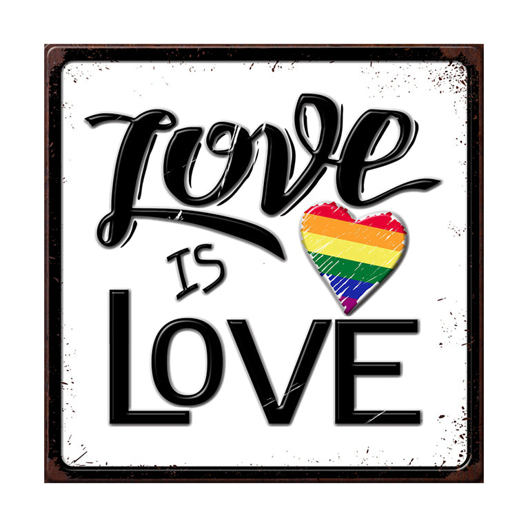 Love is Love - Embossed Sign