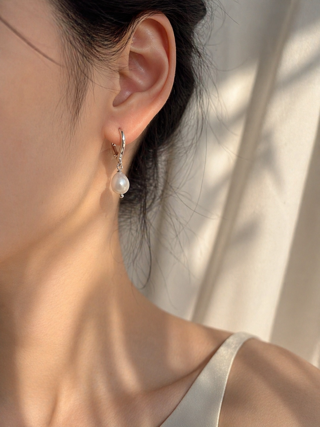 Pearl Drop Earrings｜Gold & Silver