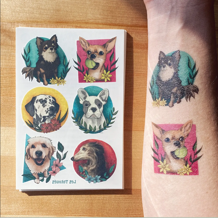 Dogs - Temporary Tattoos