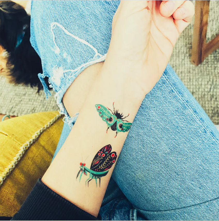 Insects - Temporary tattoos