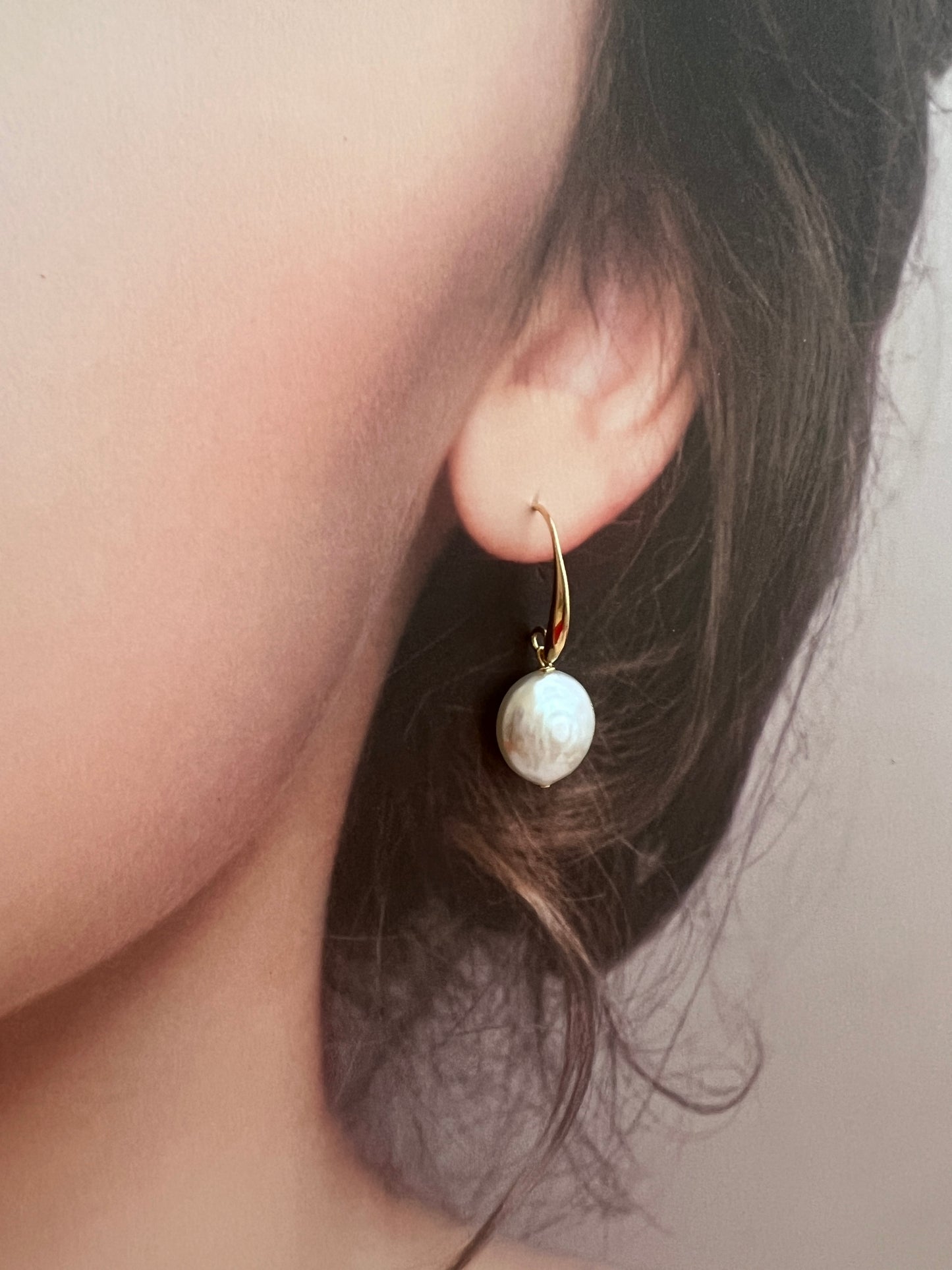 Baroque Freshwater Pearl Drop Earrings