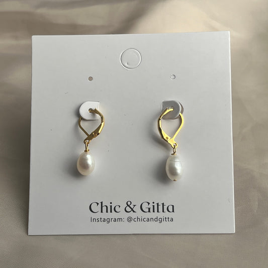 Pearl Drop Earrings｜Gold & Silver