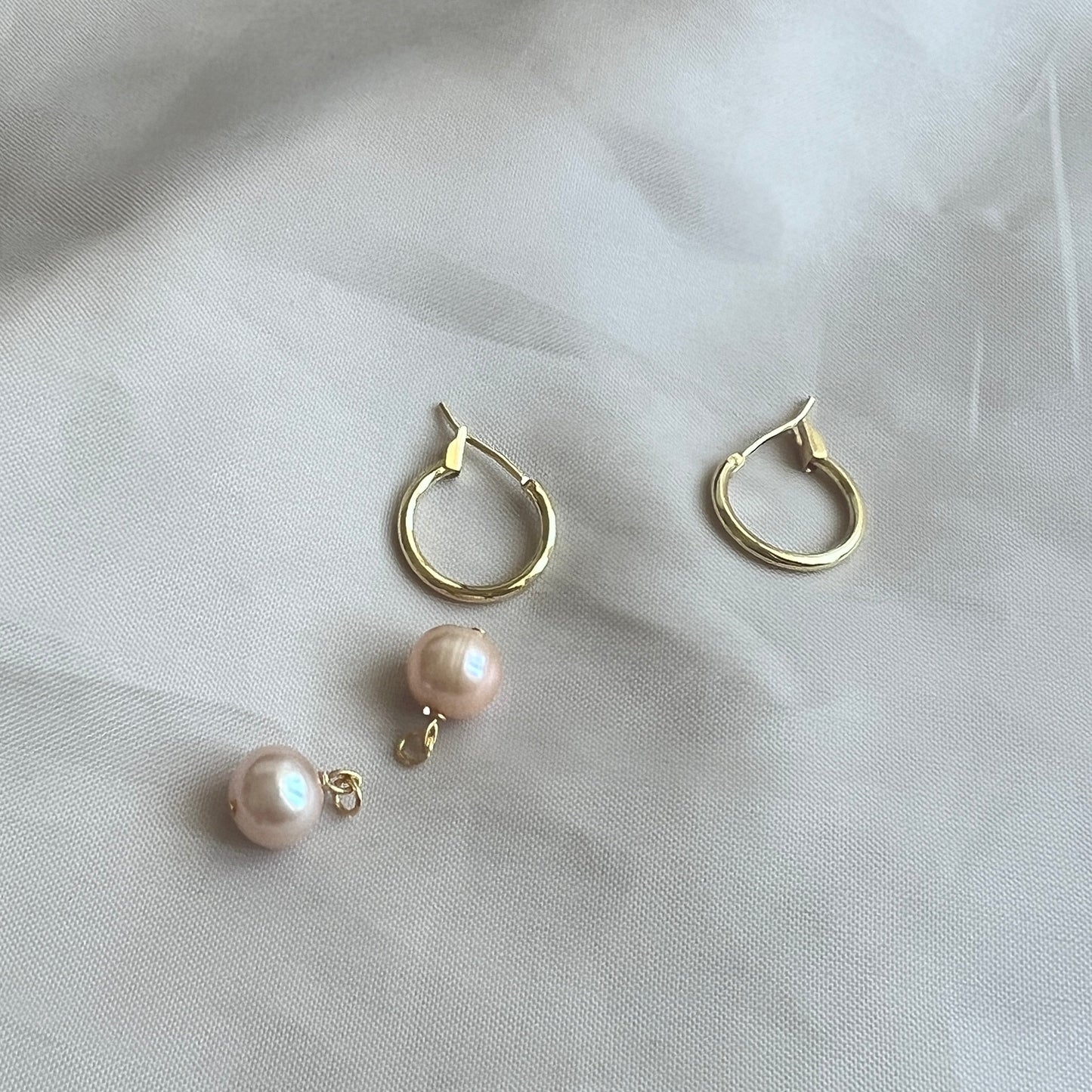 Convertible Pearl Hoop Earrings｜3 Ways to Wear