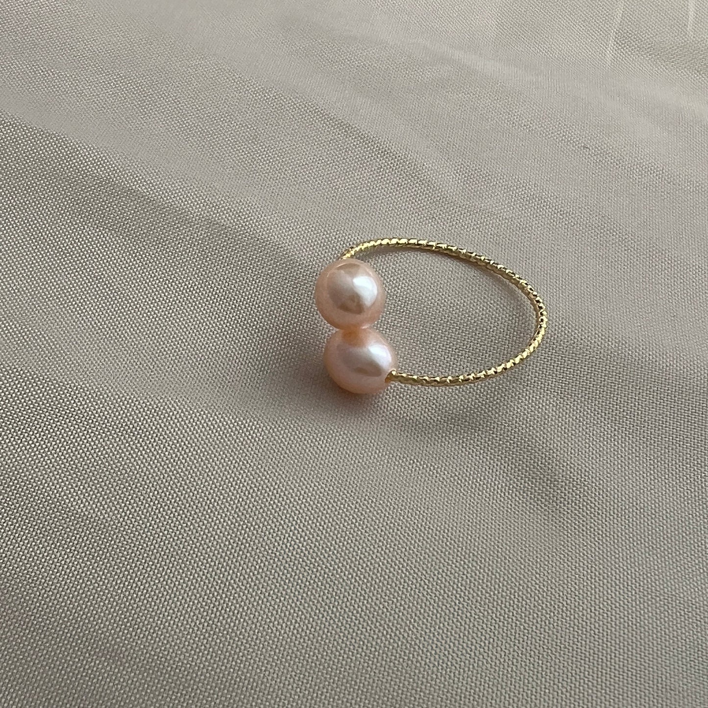 Rice Pearl Wrap Ring