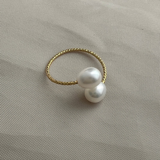 Rice Pearl Wrap Ring