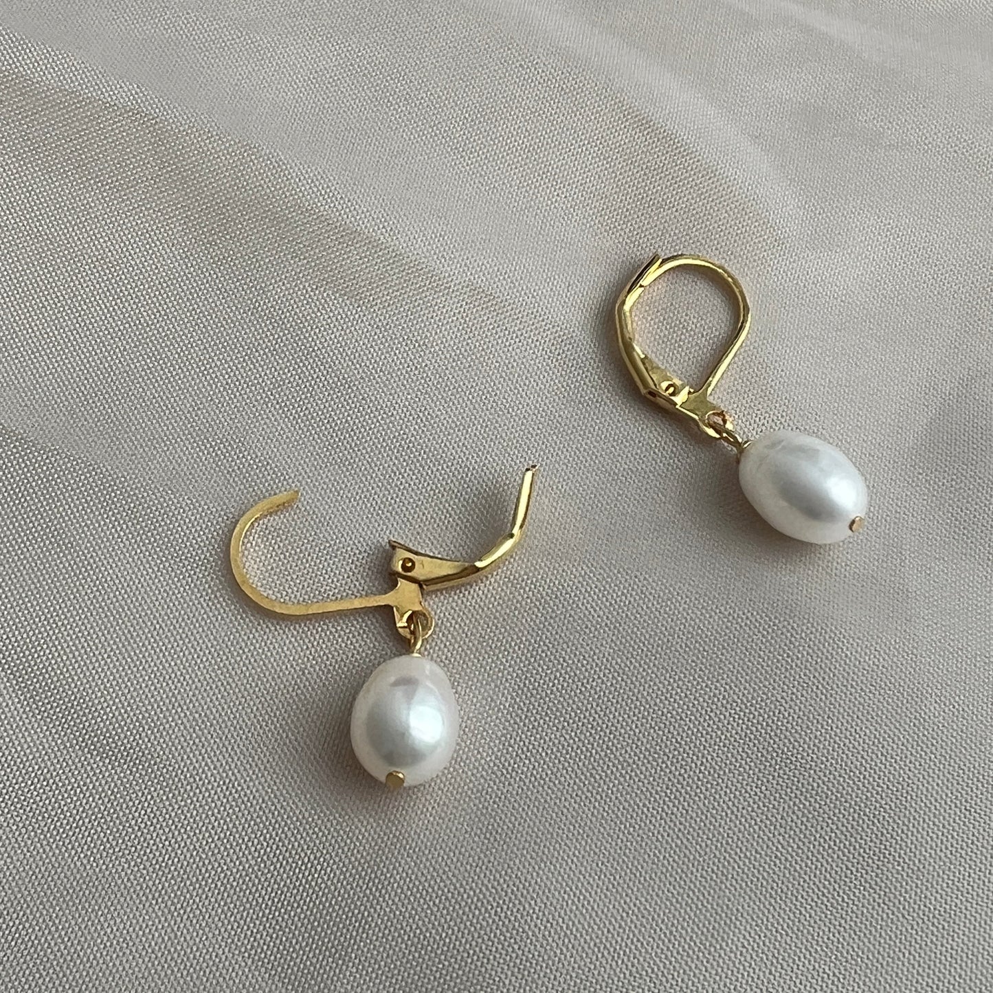 Pearl Drop Earrings｜Gold & Silver